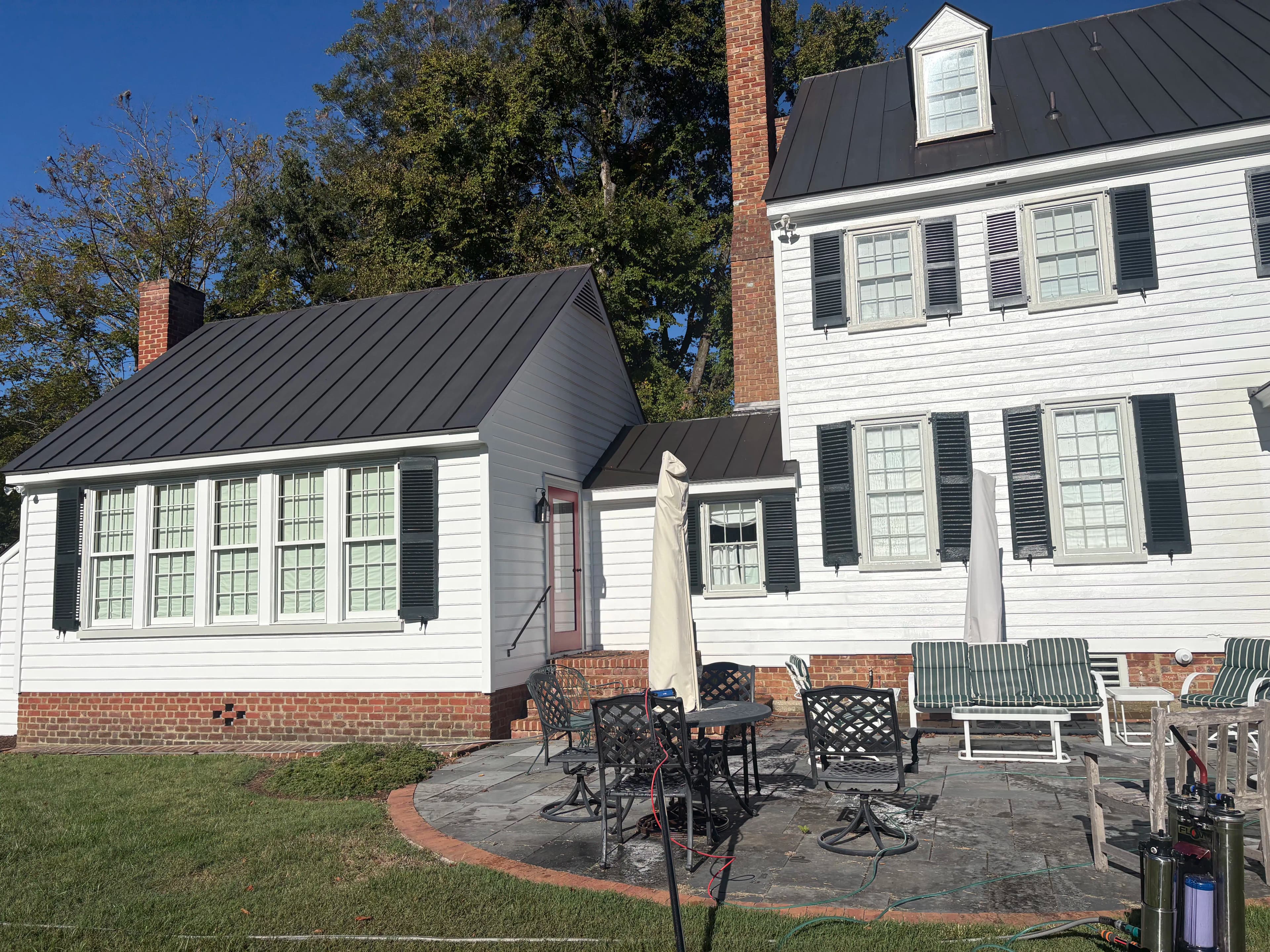 Project Exterior Cleaning and Storm Window Cleanup at a King William Home image