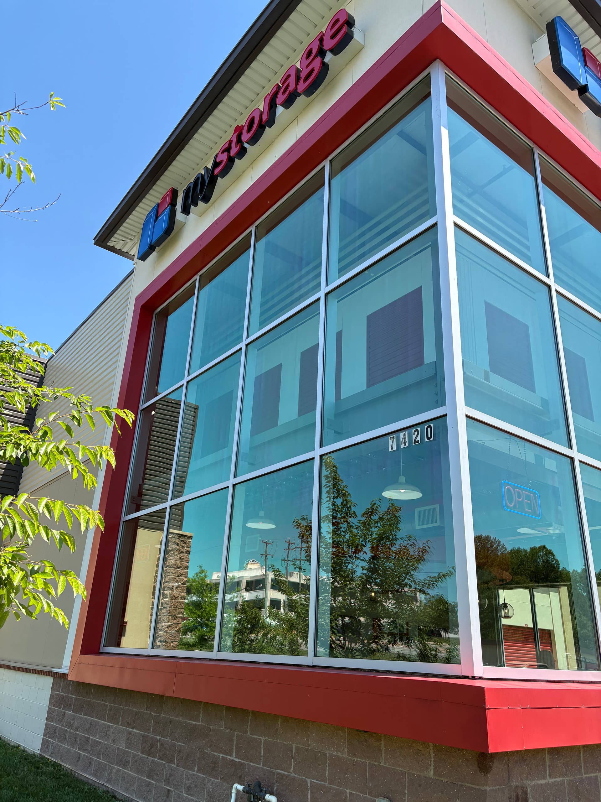 Commercial Window Cleaning at a Mechanicsville Storage Facility image
