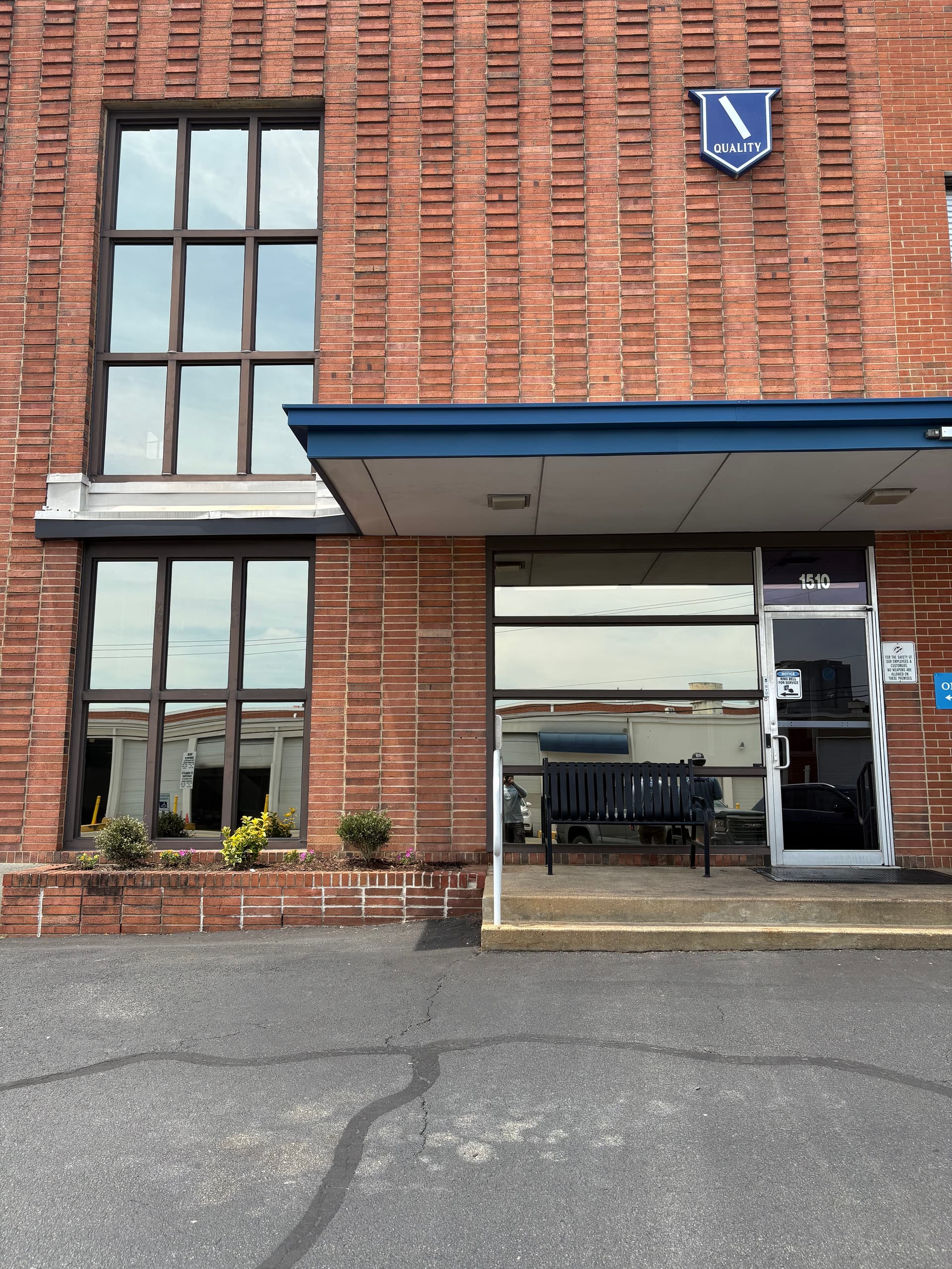 Gallery photos for Commercial Window Cleaning at a Richmond VA Office and Warehouse: Image #1